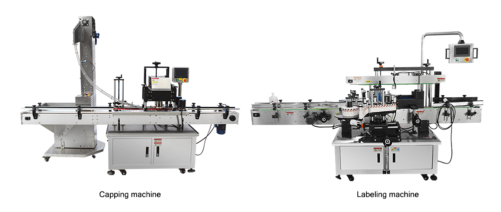 Automatic capping labeling machine