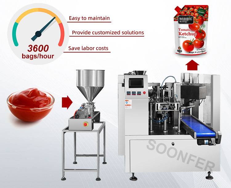 doypack bag honey packing machine