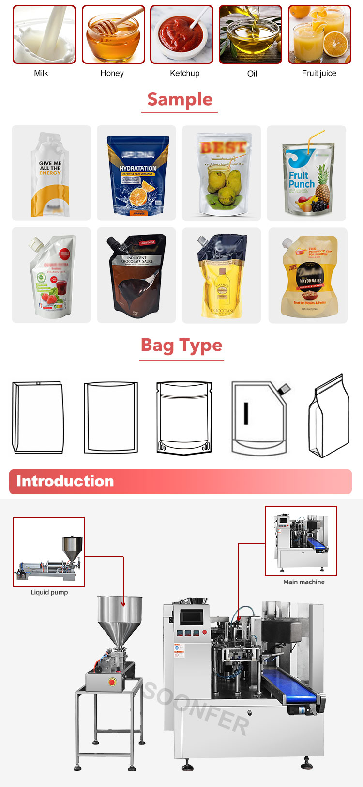 bee honey pouch packing machine