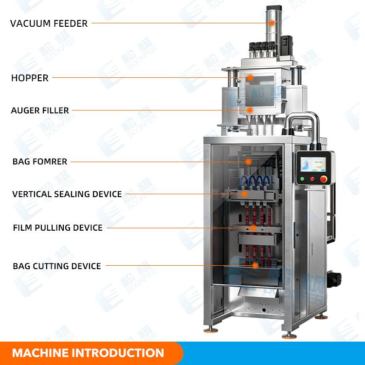 multi-lane powder packing machine