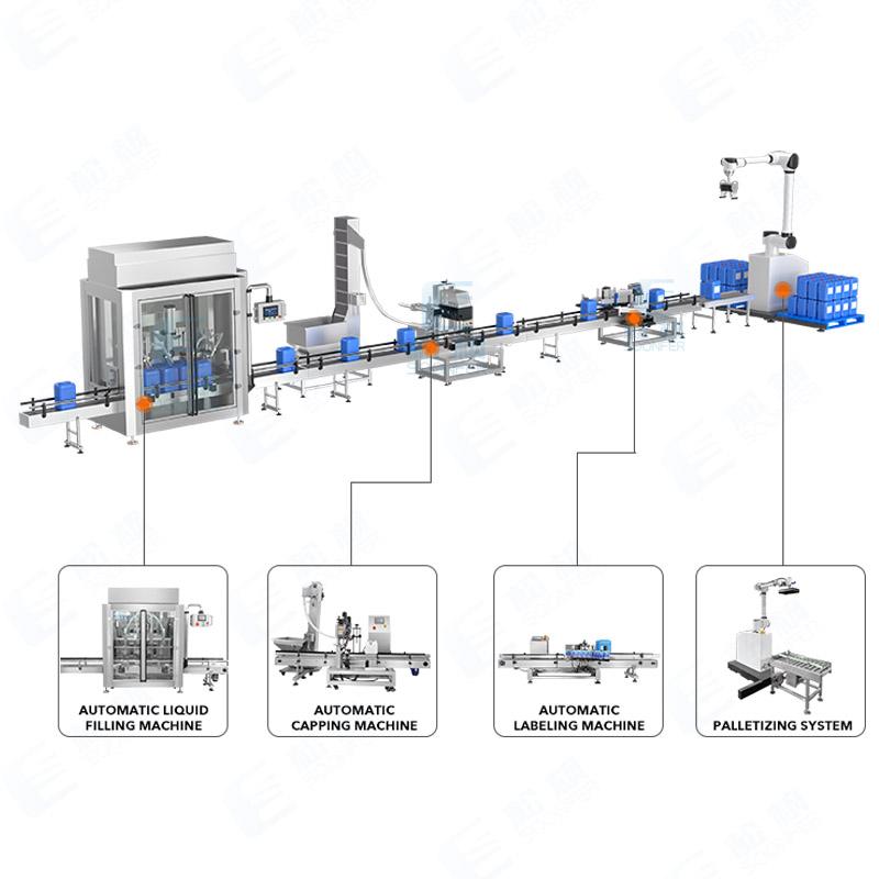 barrel liquid filling machine line