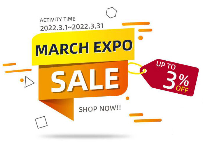 Shop Now!! 3% Off In March Expo Sale